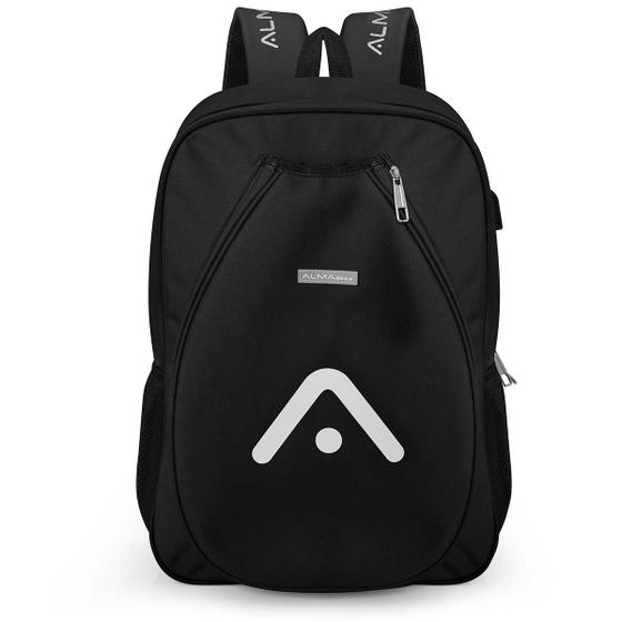 Imagem de Mochila Raqueteira Beach Tennis Preta Alma Genius