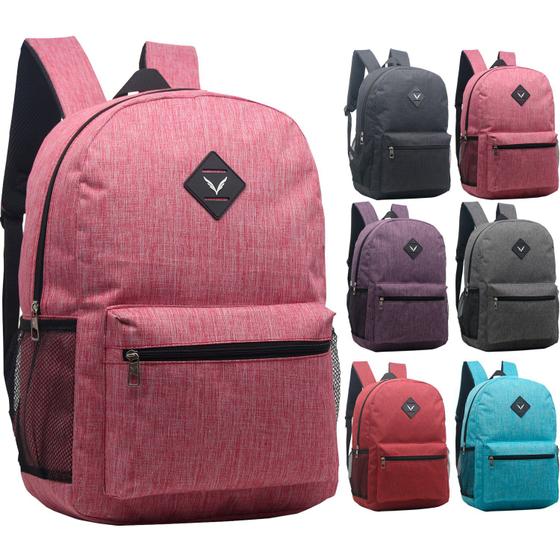 Imagem de Mochila Reforçada 6 Cores Lisa Viagem Grande Alça Ajustável - Yepp