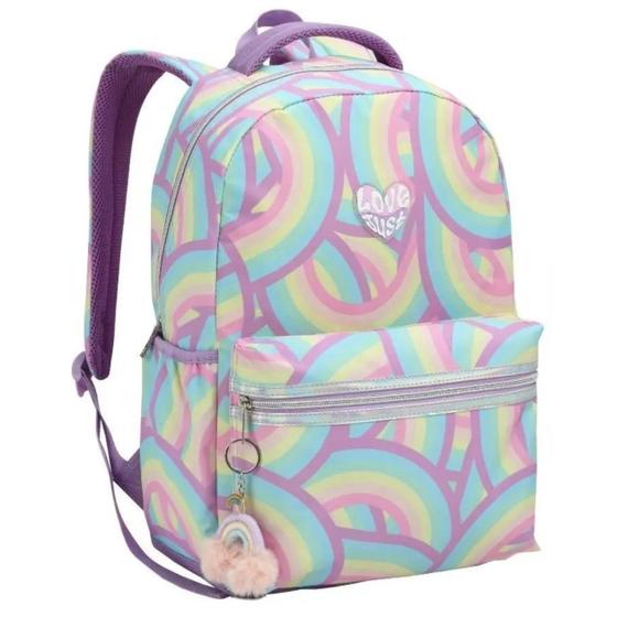 Imagem de Mochila Reforçada Espaçosa Meninas Juvenil 18L De Costas