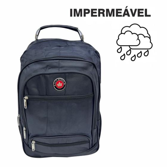 Imagem de Mochila Reforçada Impermeável Com Cabo De Aço e USB + Espaço Para Notebook