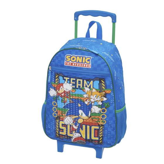 Imagem de Mochila Roda Escolar Sonic Original Pacific