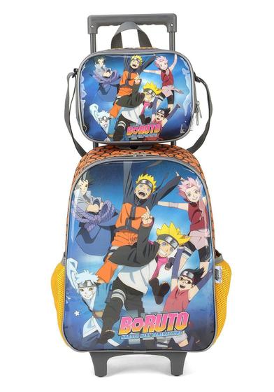 Imagem de Mochila Rodas Lancheira Escolar Luxcel Boruto Ic38112Br