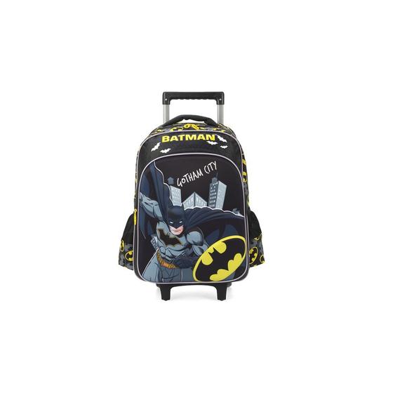 Mochila Rodinha 3D Batman Preto/Amarelo Luxcel - Mochilas - Magazine Luiza