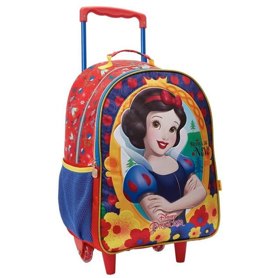 Imagem de Mochila Rodinha G Escolar Branca Neve Princesas Xeryus 13080