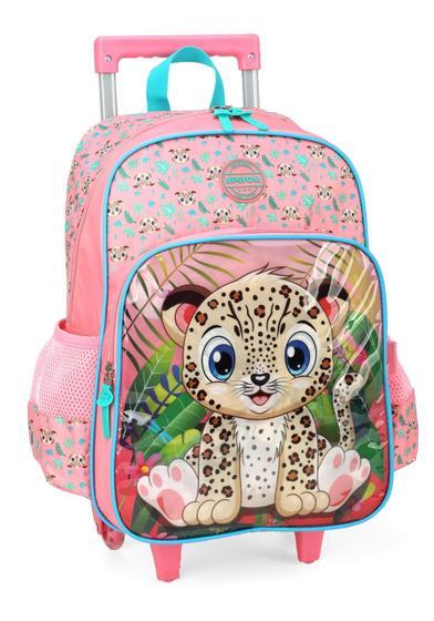 Imagem de Mochila Rodinha G Petit Up4you Onça Floresta IC39382