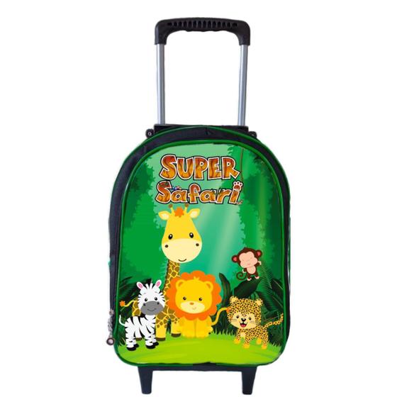 Imagem de Mochila Rodinha Masculina Infantil Escolar Reforçada e Grande