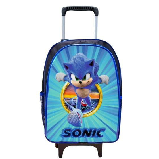 Imagem de Mochila Rodinha Masculina Infantil Escolar Reforçada Grande Criança 