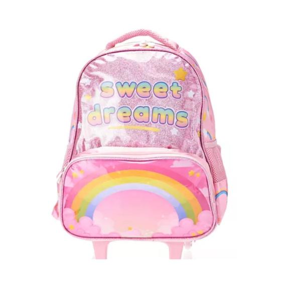 Imagem de Mochila Rodinha Menina Infantil Espaçosa Sweet Dreams Austin