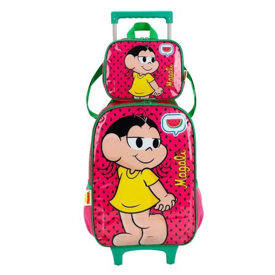 Imagem de Mochila Rodinhas 16 Com Lancheira Magali Pink Luxcel