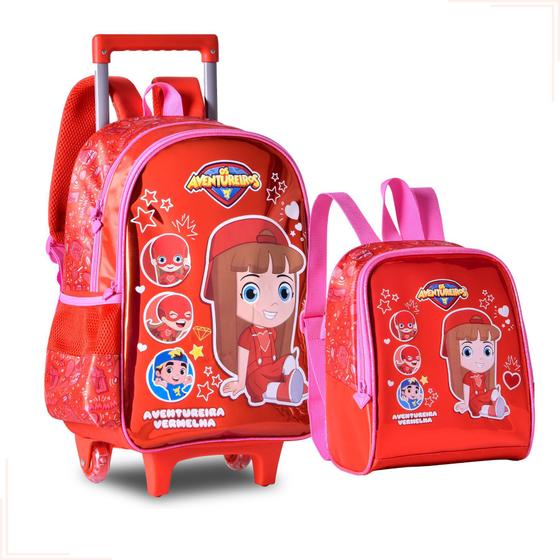 Imagem de Mochila Rodinhas C/ Lancheira Os Aventureiros Luccas Neto Gi