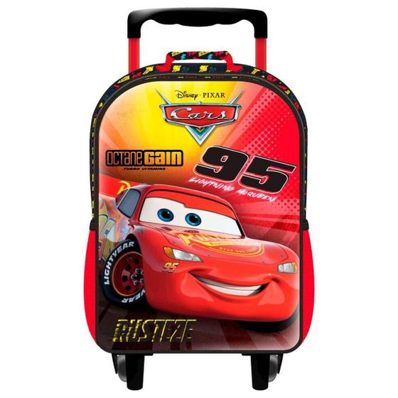 Mochila Rodinhas Carros Relâmpago Mcqueen - Vermelho - Xeryus ...