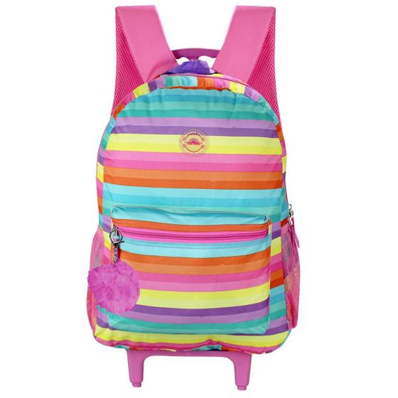 Imagem de Mochila Rodinhas Infantil Estampada - Resistente e Prática