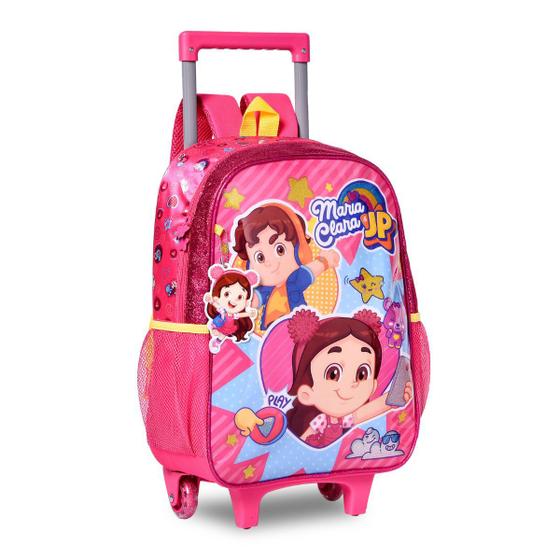 Mochila Rodinhas Infantil UFNDC - Kit 4 Peças Estampa Raposa