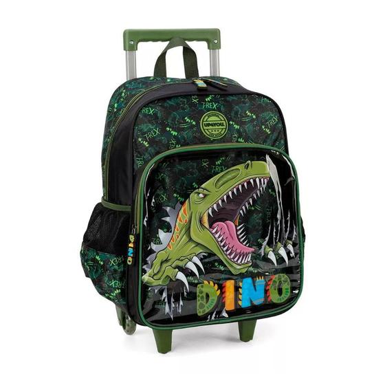 Imagem de Mochila Rodinhas UP4YOU Petit Dino Verde Luxcel