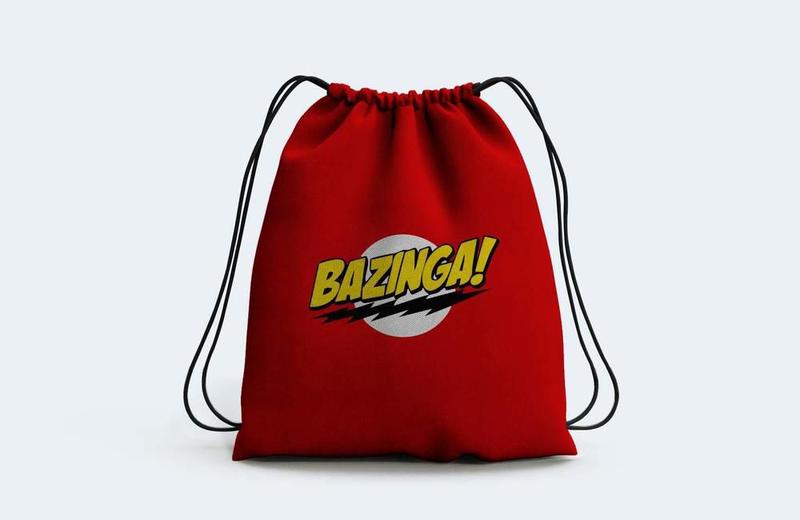 Imagem de Mochila Saco Geek Nerd Bazinga