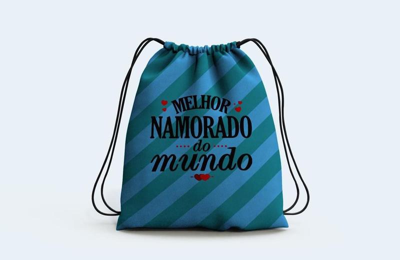 Imagem de Mochila Saco Presente Melhor Namorado do Mundo