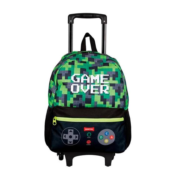 Imagem de Mochila Sestini Com Carrinho M Plus Game Verde