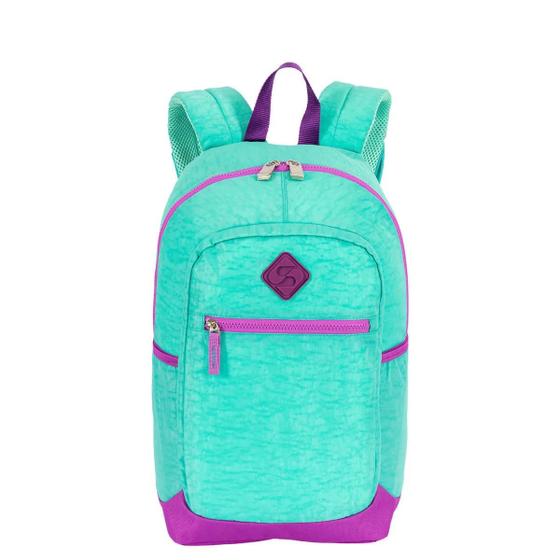 Imagem de Mochila Sestini costas magic crinkle turquesa e roxo