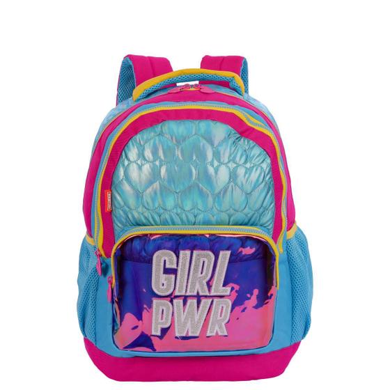 Imagem de Mochila Sestini Neon Colorida Grande Com Alças Reguláveis