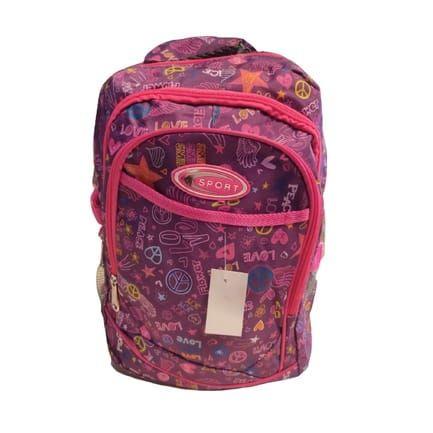 Imagem de Mochila Sport Pequena Reforçada Estampada - ROXO