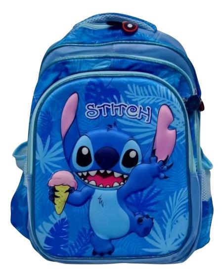 Imagem de Mochila Stitch Escolar Femenina E Masculina Infantil 3d