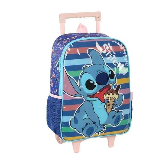 Imagem de Mochila stitch sorvete com rodinhas 1 divisória