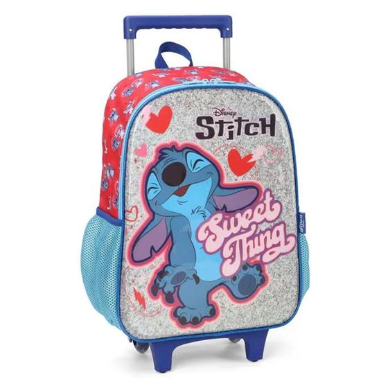 Imagem de Mochila stitch   vermelha  com rodas   ic39812sc0400un