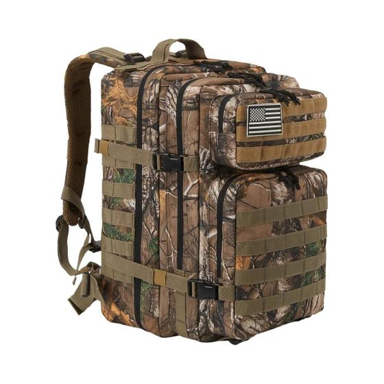 Imagem de Mochila Tática 45L Molle para Homens - 3 Dias de Sobrevivência, Caça, Acampamento e Academia