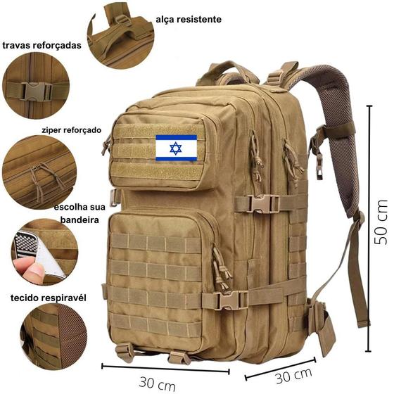 Imagem de Mochila Tática Estilo Militar 50 Litros Reforçada Resistente