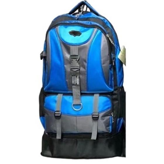 Imagem de Mochila Tática Militar 80L Cargueira Grande Trilha Azul