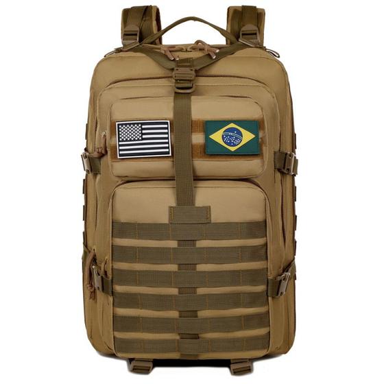 Imagem de Mochila Tática Multifuncional Impermeável Com Capacidade 55L Reforçada Bolsa Para Viagem Notebook