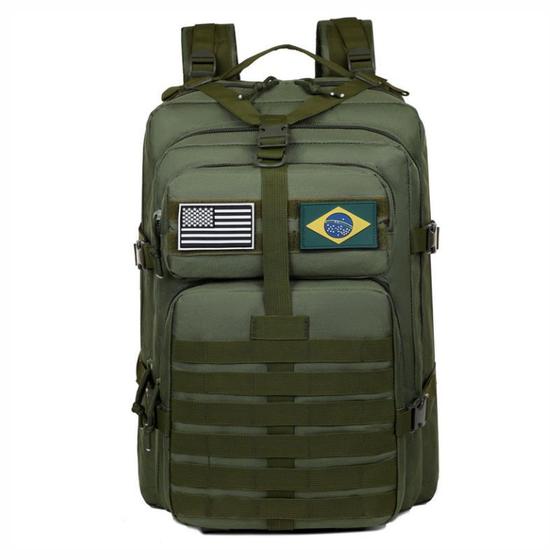 Imagem de Mochila Tática Multifuncional Impermeável Com Capacidade 55L Reforçada Bolsa Para Viagem Notebook