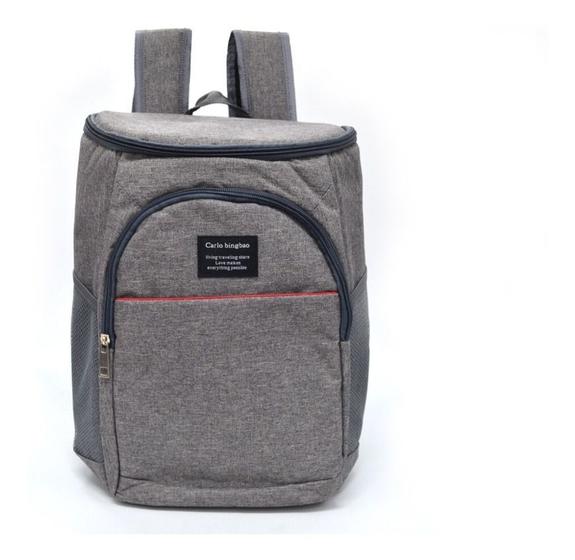 Mochila Térmica Cooler 13L - Cinza Menor preço em Mochila Térmica Cooler 13L - Cinza