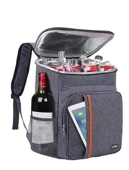 Imagem de Mochila Térmica Impermeável Grande Capacidade Cooler Garrafa Vinho Quente Frio