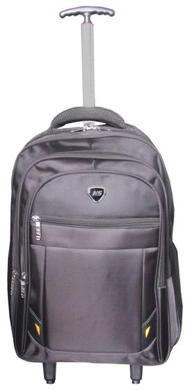 Mochila tiracolo preta com rodas com porta notebook de 15 pol. da marca H B Ref. 1002 Menor preço em Mochila tiracolo preta com rodas com porta notebook de 15 pol. da marca H B Ref. 1002