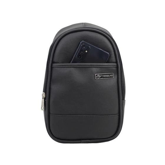 Imagem de Mochila transversal bag magero thigoline em sintético pvc  m-138  preto