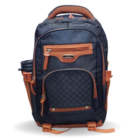Mochila Unissex Com Couro Impermeável Resistente Grande Menor preço em Mochila Unissex Com Couro Impermeável Resistente Grande