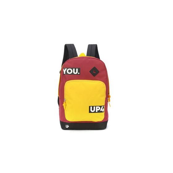 Imagem de Mochila Unissex Juvenil Costas Vermelho/Amarelo Up4you