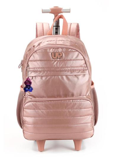 Imagem de Mochila Up4You Juvenil De Rodinha Rosé - Luxcel