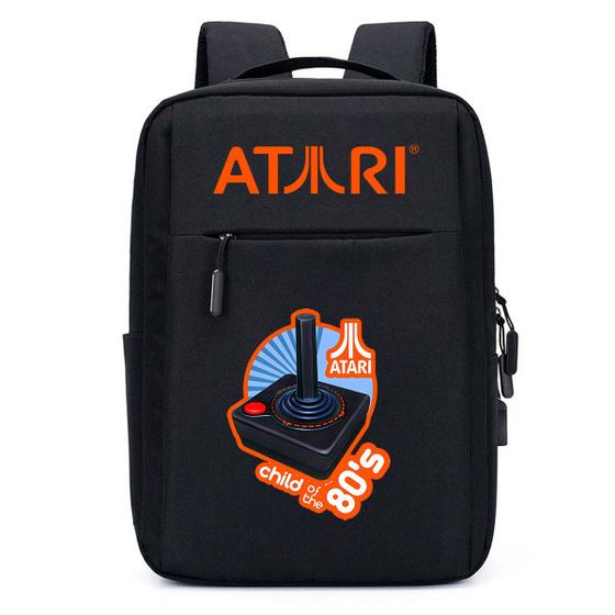 Imagem de Mochila USB Escolar Estampa Infantil Atari Notebooks, Trabalho Escola Interface USB