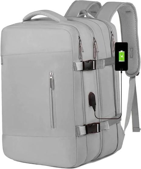 Mochila Viagem Impermeável Expansiva Grande Bagagem De Mão Low Cost 40 ...
