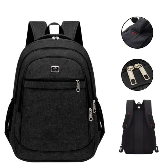 Imagem de Mochila Viagem Notebook Resistente À Água Reforçada Coreana Unissex Estilosa - Cores