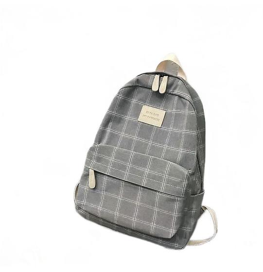 Imagem de Mochila Wokex Fashion College School, mochila feminina, cinza, nylon