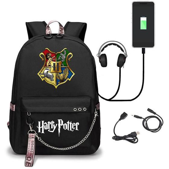 Imagem de Mochila Wokex Harry Potter com carregamento USB Oxford Cloth