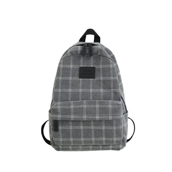 Imagem de Mochila Xadrez Simples para Estudantes do Ensino Médio