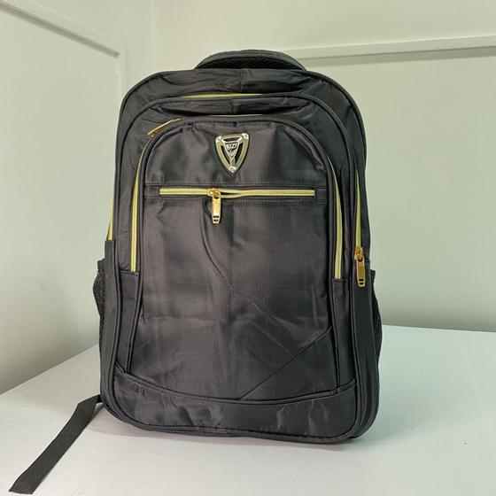 Imagem de Mochila zíper reforçado dourado com repartições