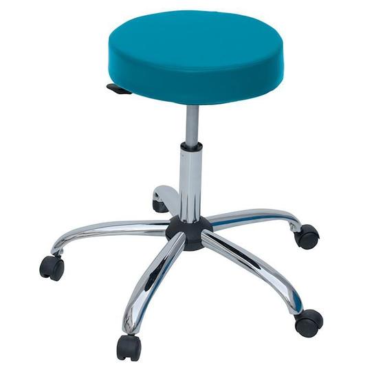 Imagem de Mocho Agile Luxo Sem Encosto e Com Ajuste de Altura - BCMED -  Azul Claro