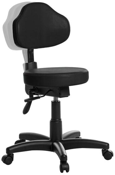 Imagem de Mocho Ergonômica Estética Clinica Plus Rce Cor Preto