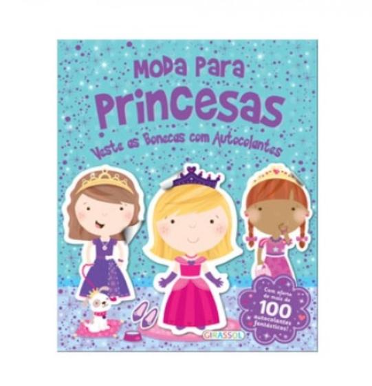 Imagem de Moda para princesas - veste as bonecas com autocololantes - Girassol