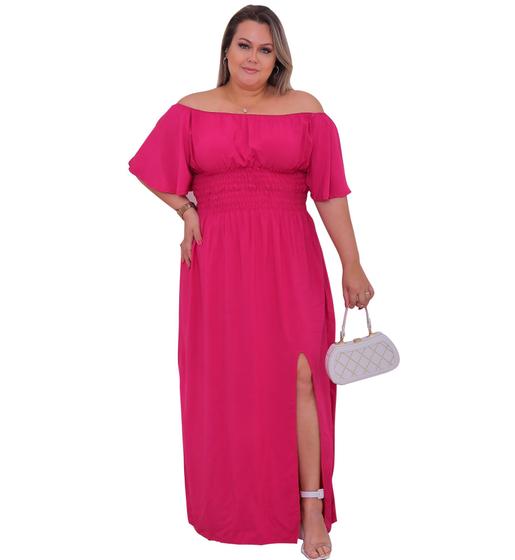 Imagem de Moda Plus Size Vestido Feminino Longo